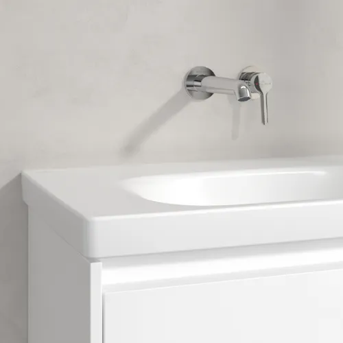Obrázek VILLEROY BOCH Skyla Vanity washbasin, 800 x 460 x 160 mm, Stone White CeramicPlus, without overflow #5A5183RW