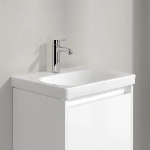 Picture of VILLEROY BOCH Skyla Washbasin, 445 x 550 x 150 mm, White Alpin CeramicPlus, without overflow #5A5156R1