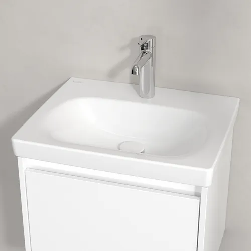 Picture of VILLEROY BOCH Skyla Washbasin, 445 x 550 x 150 mm, White Alpin CeramicPlus, without overflow #5A5156R1