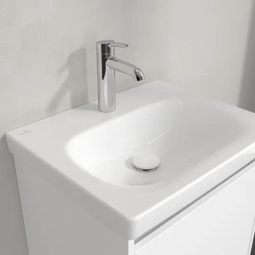 Picture of VILLEROY BOCH Skyla Washbasin, 445 x 550 x 150 mm, White Alpin CeramicPlus, without overflow #5A5156R1