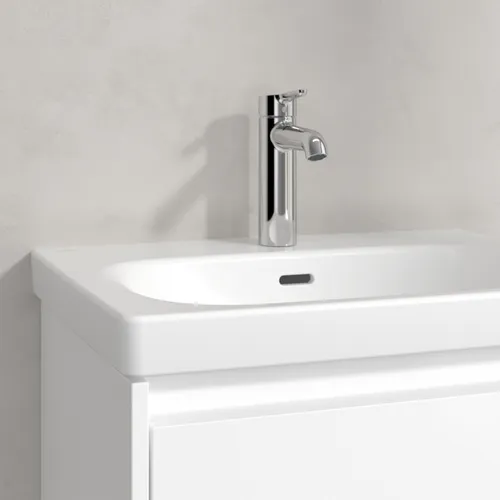 Picture of VILLEROY BOCH Skyla Washbasin, 600 x 460 x 163 mm, Stone White CeramicPlus, with overflow #5A5160RW