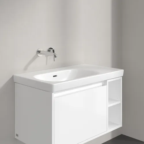 Obrázek VILLEROY BOCH Skyla Vanity washbasin, 800 x 460 x 160 mm, Stone White CeramicPlus, with overflow #5A52L3RW