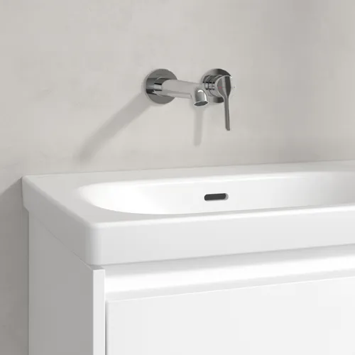 Obrázek VILLEROY BOCH Skyla Vanity washbasin, 800 x 460 x 160 mm, Stone White CeramicPlus, with overflow #5A52L3RW