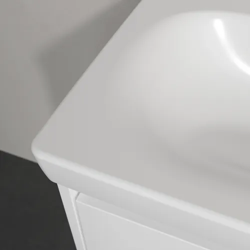 Obrázek VILLEROY BOCH Skyla Vanity washbasin, 800 x 460 x 160 mm, Stone White CeramicPlus, with overflow #5A52L3RW