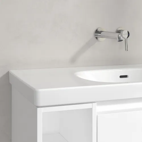 Picture of VILLEROY BOCH Skyla Vanity washbasin, 800 x 460 x 160 mm, White Alpin CeramicPlus, with overflow #5A52R3R1
