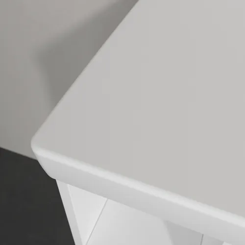 Picture of VILLEROY BOCH Skyla Vanity washbasin, 800 x 460 x 160 mm, Stone White CeramicPlus, with overflow #5A52R1RW