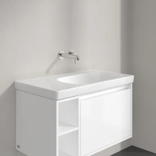 Bild von VILLEROY BOCH Skyla Schrankwaschtisch, 800 x 460 x 160 mm, Weiß Alpin CeramicPlus, ohne Überlauf #5A52R4R1