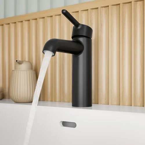 Obrázek VILLEROY BOCH Skyla Single-lever basin mixer without waste, Matt Black #TVW116004000K5