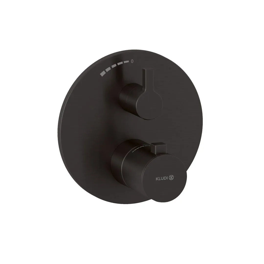 Bild von KLUDI Unterputz-Brause-Thermostatarmatur #20885N215 - Brushed Gunmetal