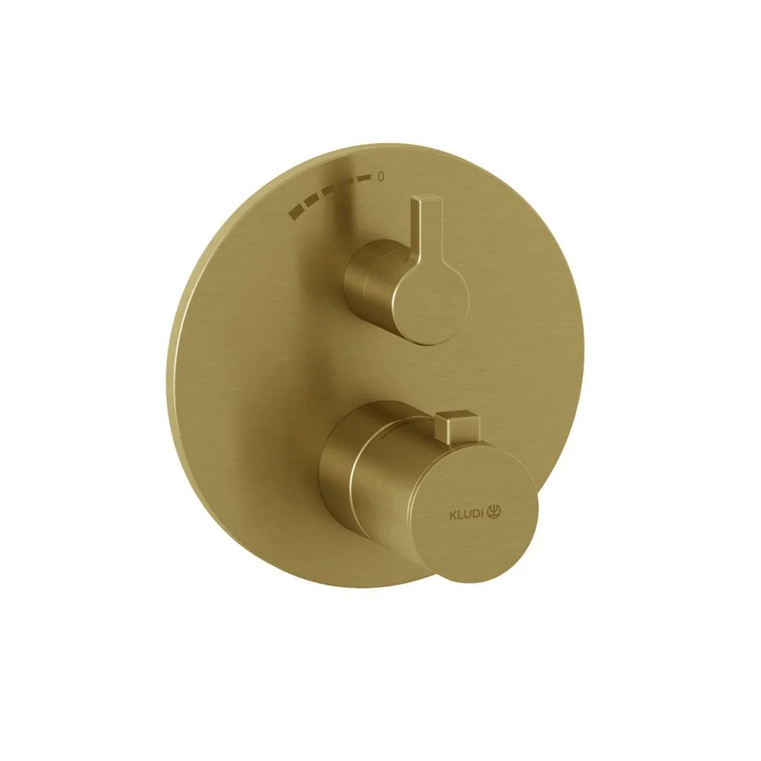 Bild von KLUDI Unterputz-Brause-Thermostatarmatur #20885N015 - Brushed Gold