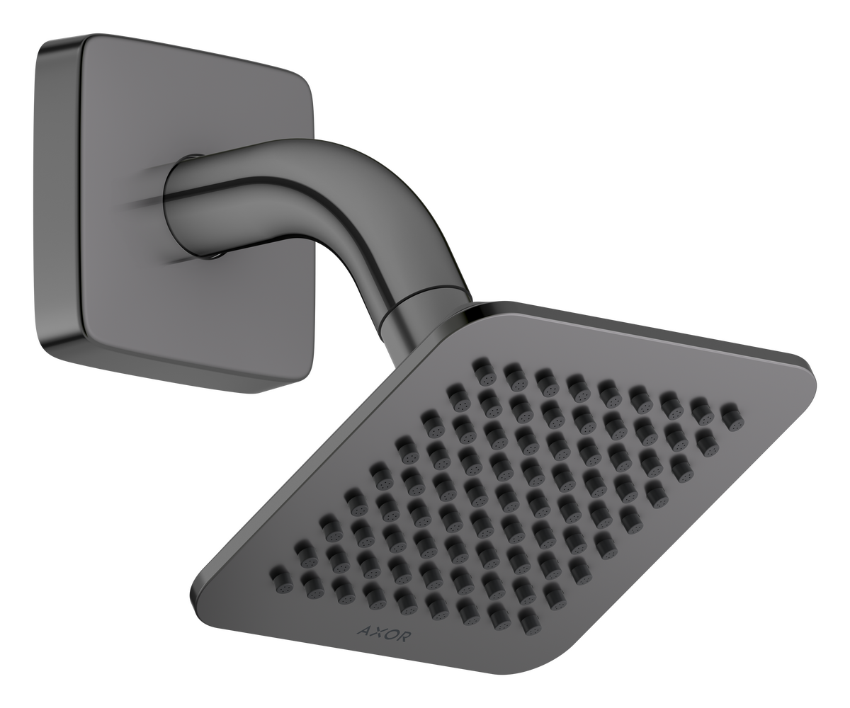 Bild von HANSGROHE AXOR Citterio C Kopfbrause 120/120 1jet EcoSmart mit Brausearm #28810330 - Polished Black Chrome