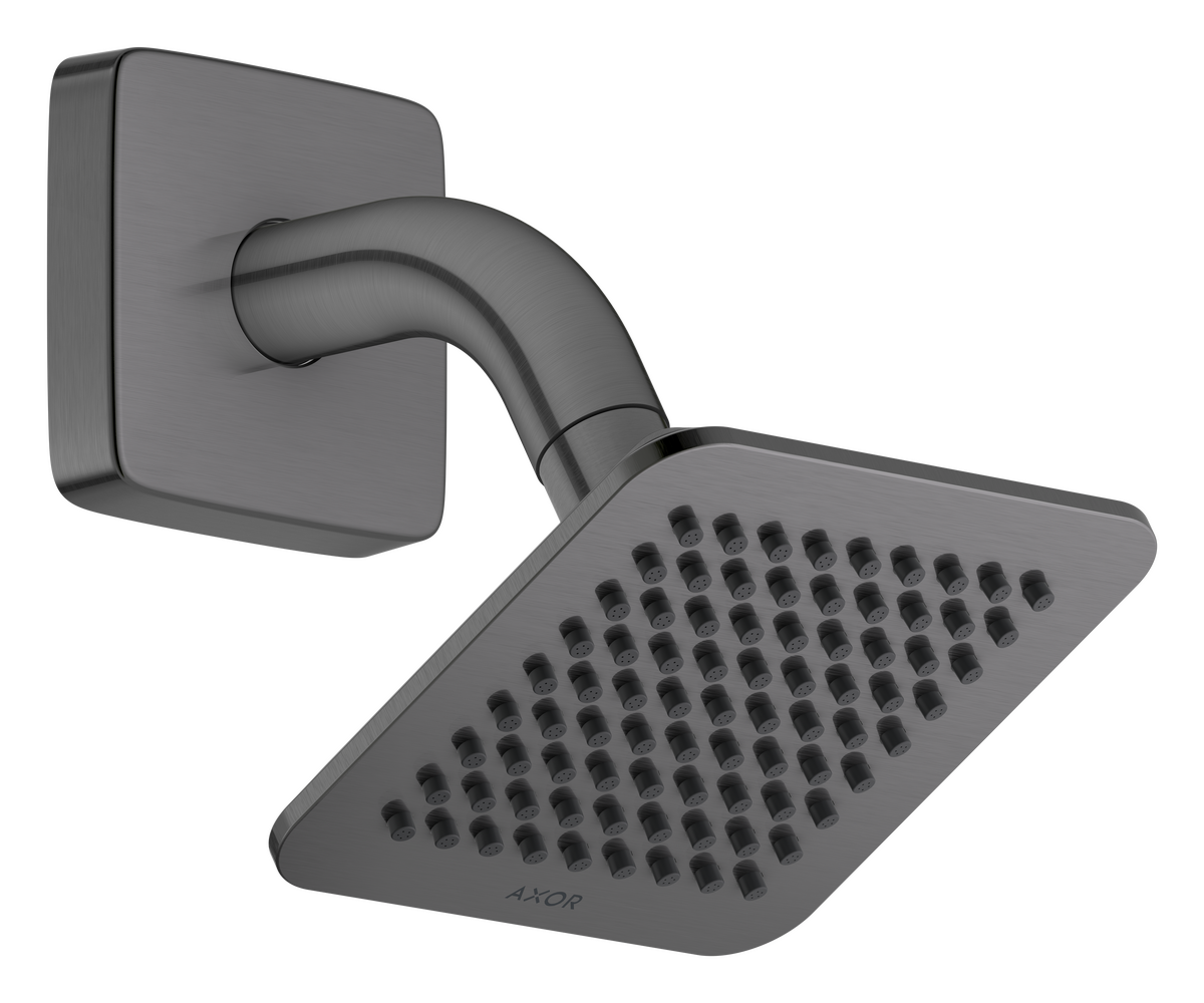Bild von HANSGROHE AXOR Citterio C Kopfbrause 120/120 1jet EcoSmart mit Brausearm #28810340 - Brushed Black Chrome