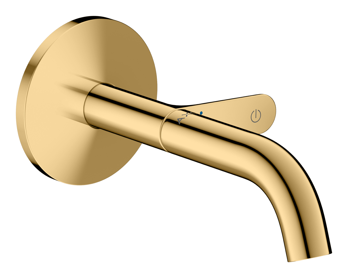 Bild von HANSGROHE AXOR One Waschtischmischer Unterputz für Wandmontage Select mit Auslauf 160 mm #48180990 - Polished Gold Optic