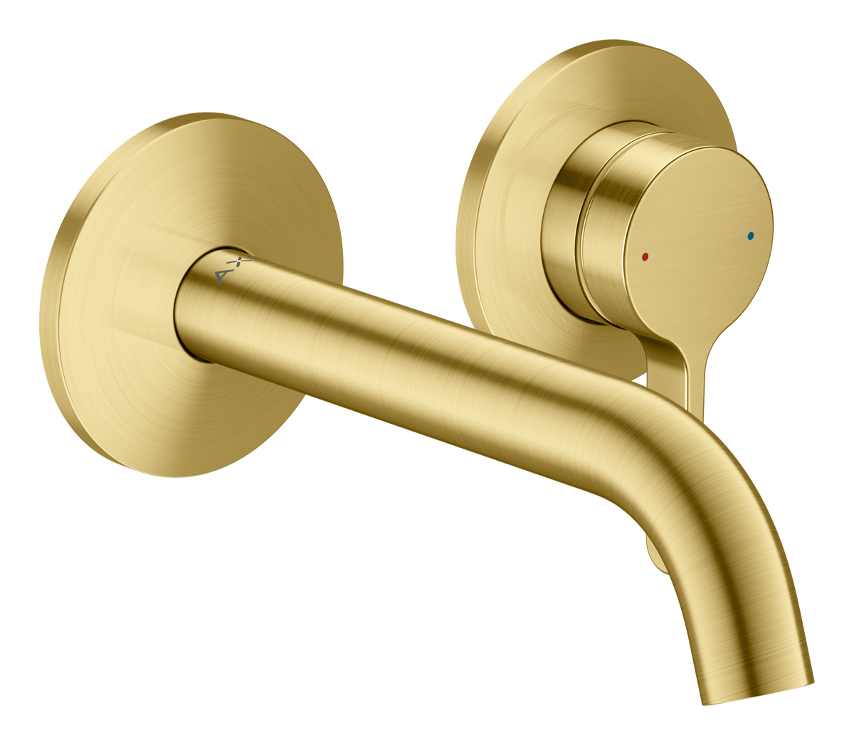 Bild von HANSGROHE AXOR One Einhebel-Waschtischmischer Unterputz für Wandmontage mit Hebelgriff und Auslauf 160 mm #48170950 - Brushed Brass