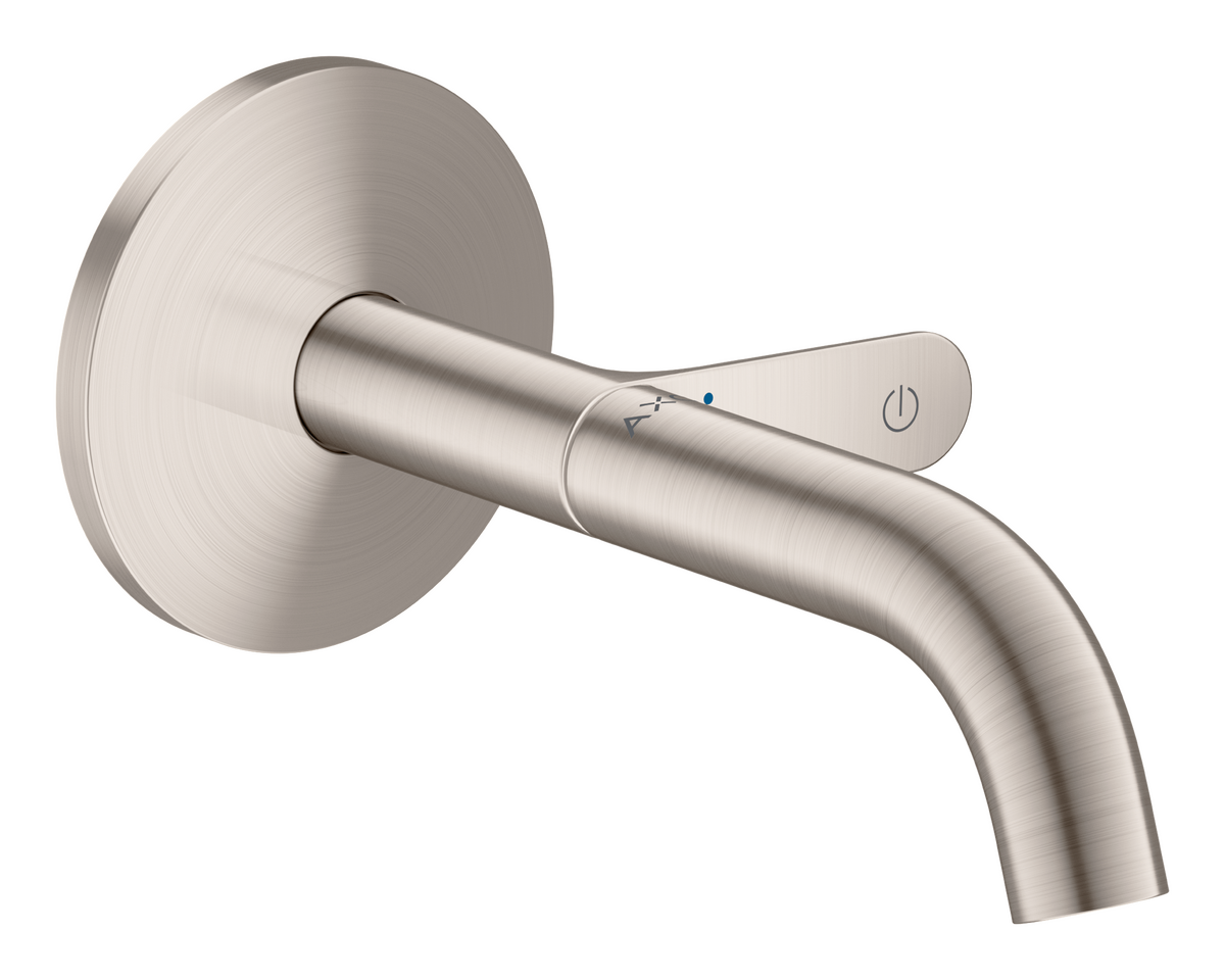 Bild von HANSGROHE AXOR One Waschtischmischer Unterputz für Wandmontage Select mit Auslauf 160 mm #48180800 - Edelstahl Optic