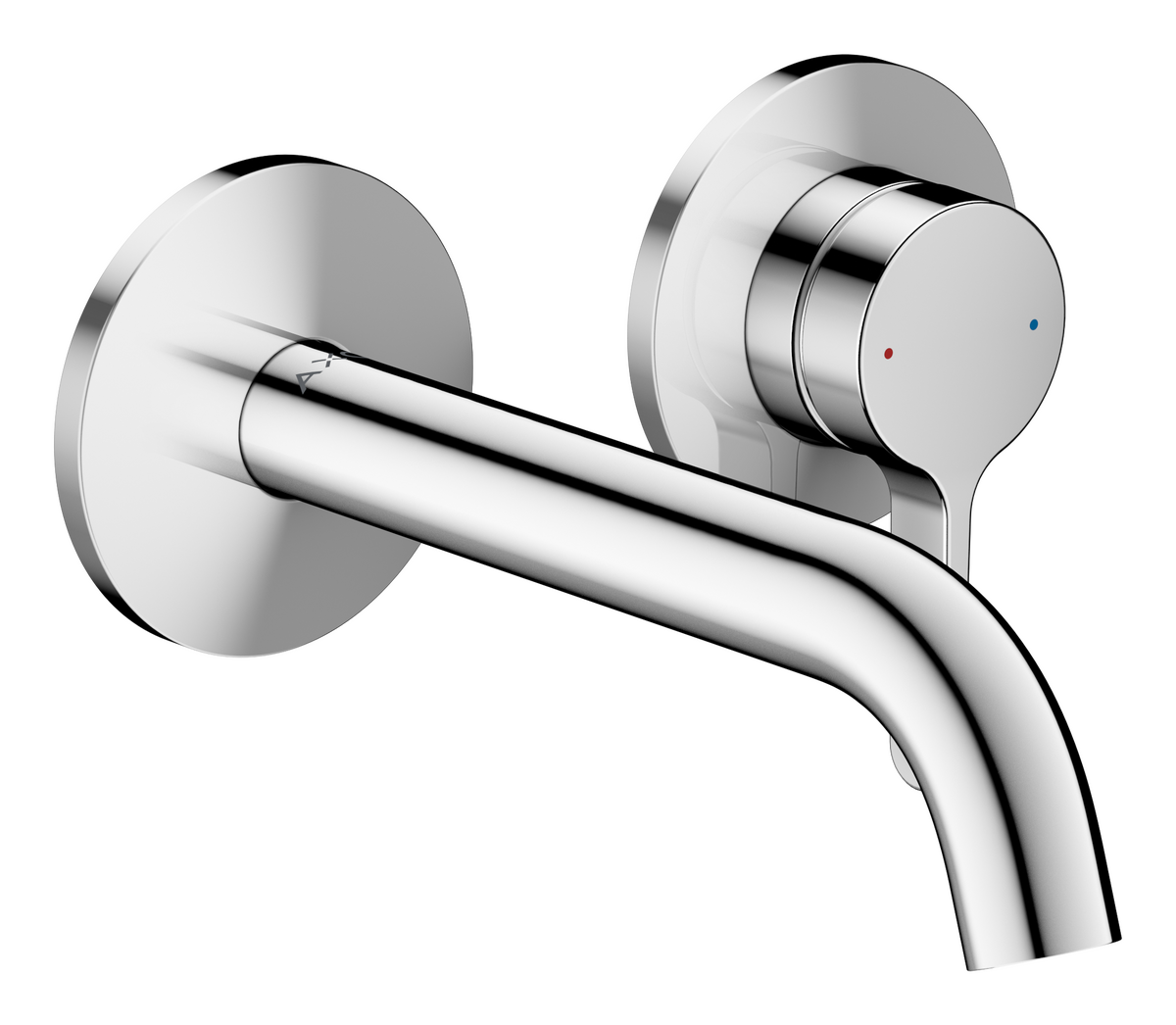 Bild von HANSGROHE AXOR One Einhebel-Waschtischmischer Unterputz für Wandmontage mit Hebelgriff und Auslauf 160 mm #48170000 - Chrom