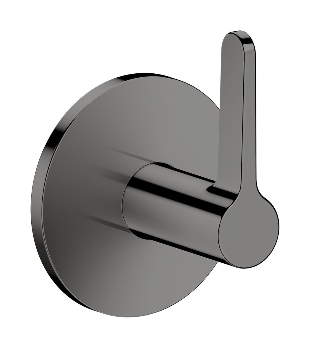 Bild von HANSGROHE AXOR One Absperrventil Unterputz mit Hebelgriff #48772330 - Polished Black Chrome