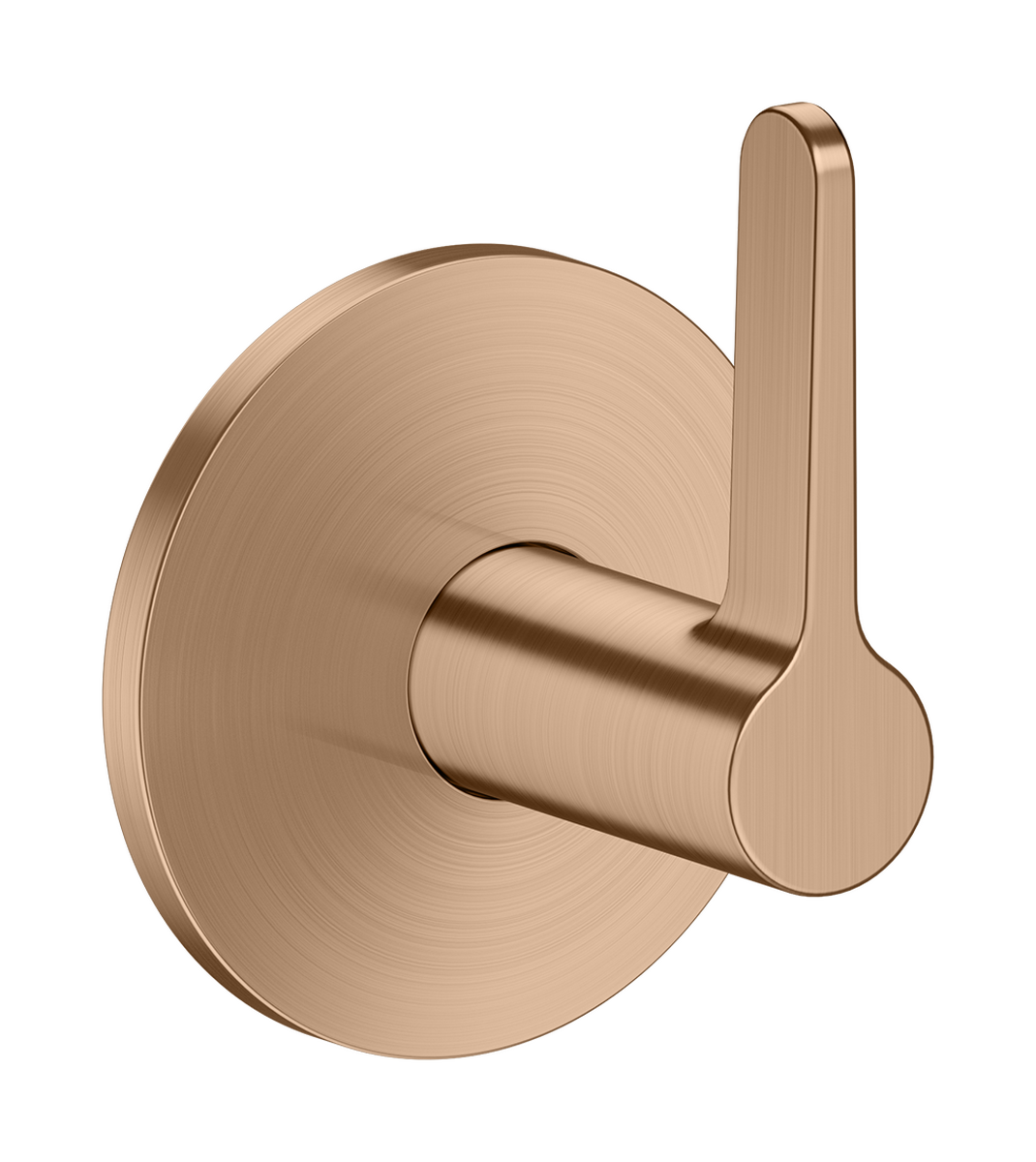 Picture of HANSGROHE AXOR One Shut-off valve for concealed installation with lever handle #48772310 - Brushed Red Gold