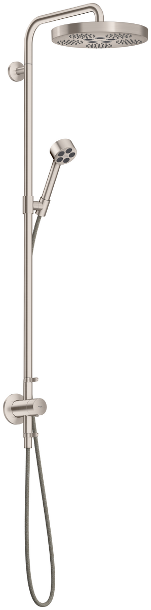 Bild von HANSGROHE AXOR One Showerpipe mit Thermostat und Kopfbrause 280 1jet EcoSmart Unterputz #48797800 - Edelstahl Optic