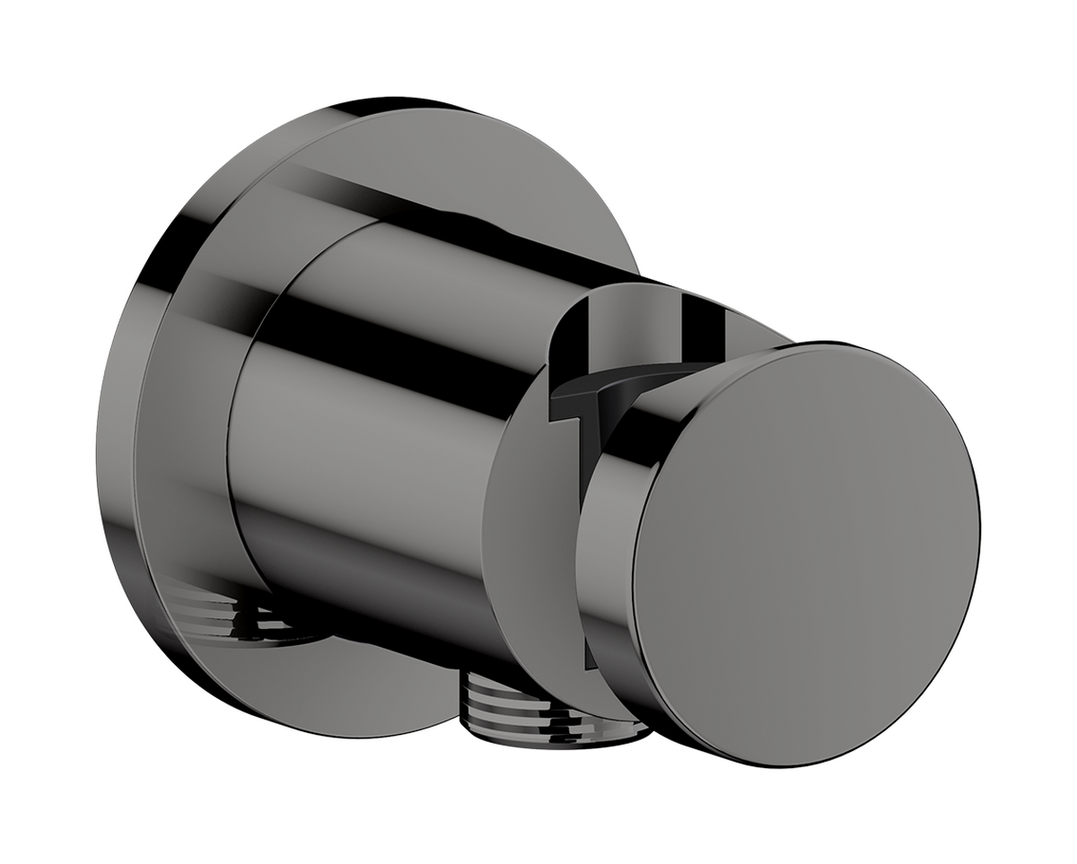 Picture of HANSGROHE AXOR One Porter unit round #48780330 - Polished Black Chrome
