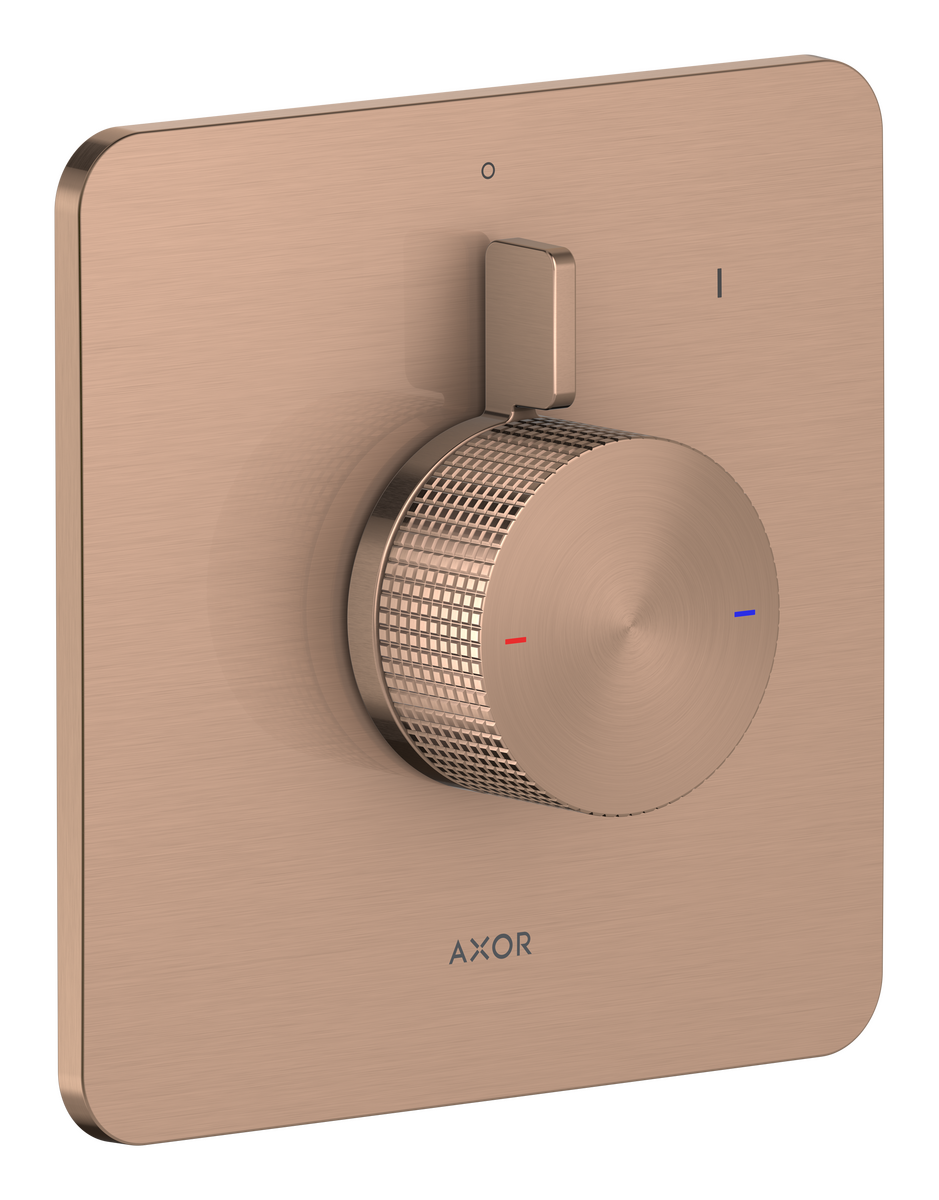 Bild von HANSGROHE AXOR Citterio C Mischer Unterputz für 1 Verbraucher - Cubic cut #49651310 - Brushed Red Gold