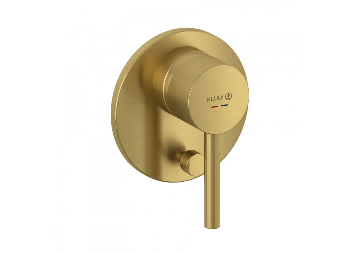 Bild von KLUDI concealed bath/shower single lever mixer #38716N076 - Brushed Gold