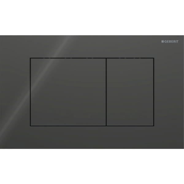 Picture of GEBERIT Sigma40 flush plate for dual flush, square black #115.629.SJ.1