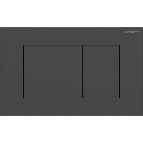 Picture of GEBERIT Sigma40 flush plate for dual flush, square black matt / easy-to-clean coated #115.629.14.1