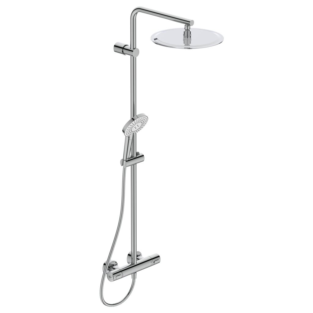 Bild von IDEAL STANDARD Duschsystem Idealrain Evo Jet mit Ceratherm 100 und Evojet A6984AA chrom