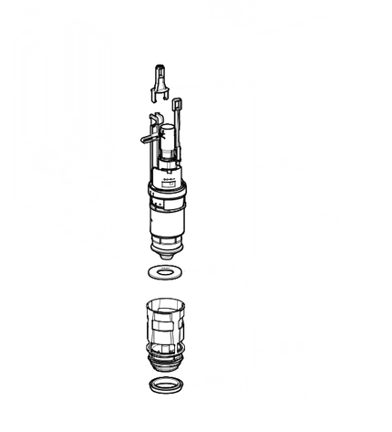 Bild von GEBERIT Spülventil mit Bassin UP 320 241.858.00.1