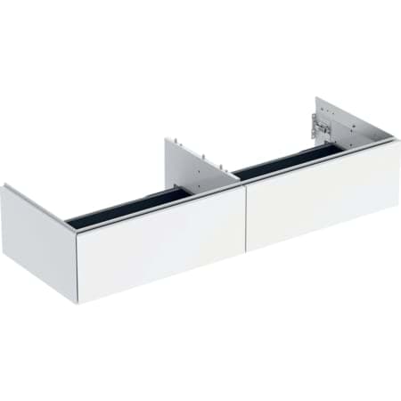 Bild von GEBERIT ONE Unterschrank für Aufsatzwaschtisch, mit zwei Schubladen #505.076.00.7 - greige / lackiert matt
