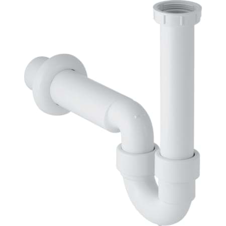 Picture of GEBERIT pipe bend odour trap for sinks, horizontal outlet #152.741.11.1 - white-alpine