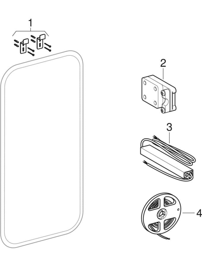 Bild von GEBERIT myDay Lichtspiegel 824340000