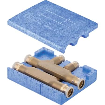 Bild von GEBERIT Mapress Kreuzungs-T-Stück mit Dämmbox #63113