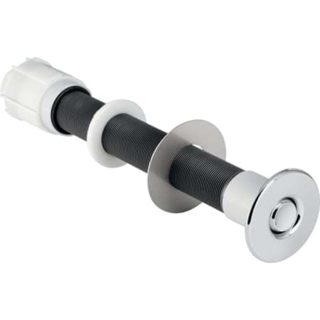 Bild von GEBERIT WC-Steuerung pneumatisch, 1-Mengen-Spülung, gekontert, für Anstalten #115.943.21.1 - chrom / glänzend