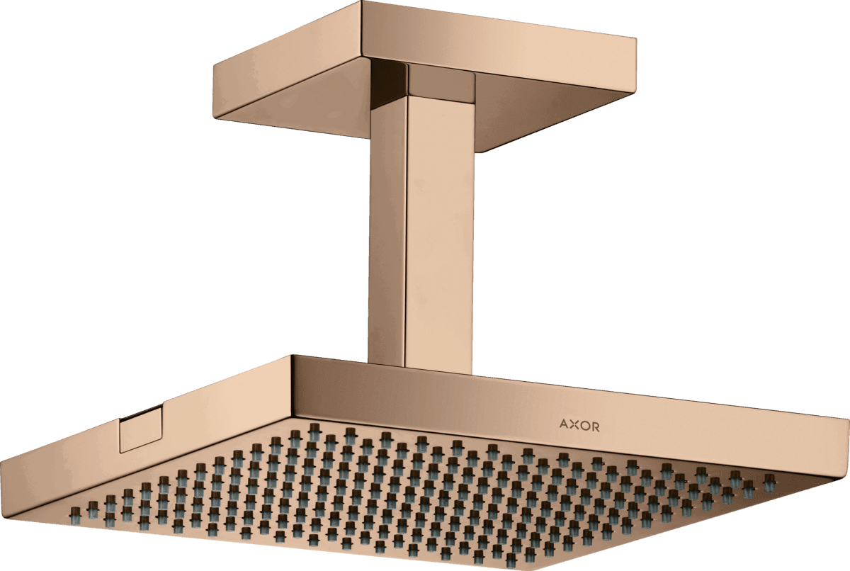 Bild von HANSGROHE AXOR ShowerSolutions Kopfbrause 240/240 1jet mit Deckenanschluss #10929300 - Polished Red Gold