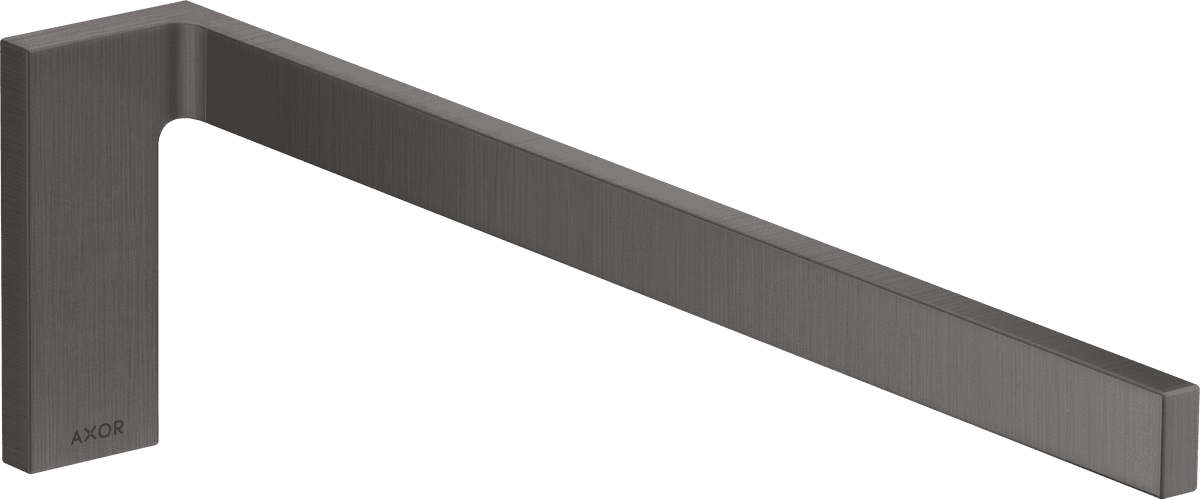 Bild von HANSGROHE AXOR Universal Rectangular Handtuchhalter #42626340 - Brushed Black Chrome