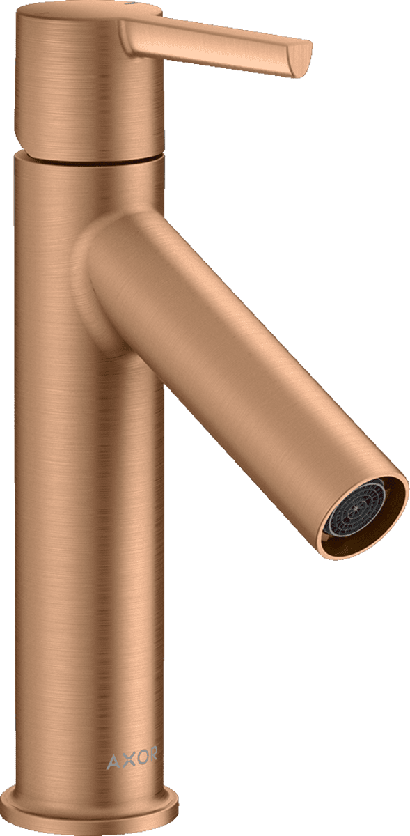 Bild von HANSGROHE AXOR Starck Einhebel-Waschtischmischer 100 mit Hebelgriff und Ablaufgarnitur #10003140 - Brushed Bronze
