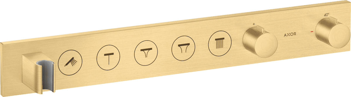 Bild von HANSGROHE AXOR ShowerSolutions Thermostatmodul Select 670/90 Unterputz für 5 Verbraucher #18358250 - Brushed Gold Optic