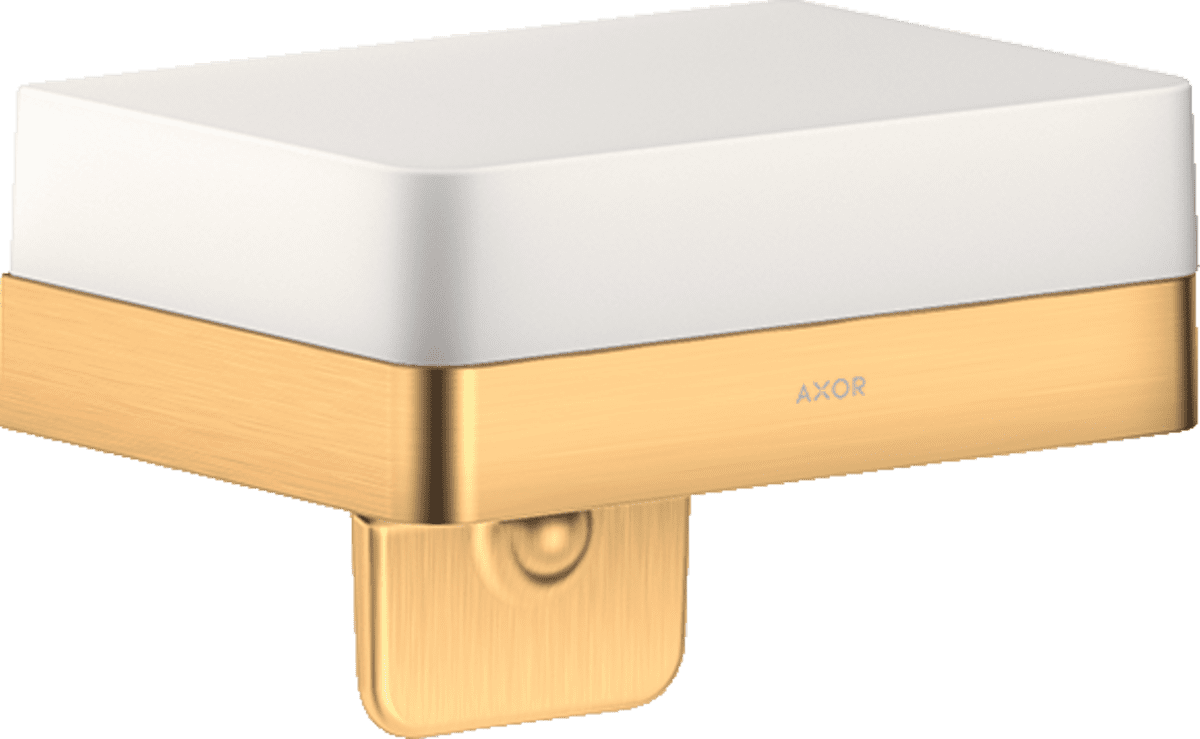 Bild von HANSGROHE AXOR Universal Softsquare Lotionspender mit Ablage #42819950 - Brushed Brass