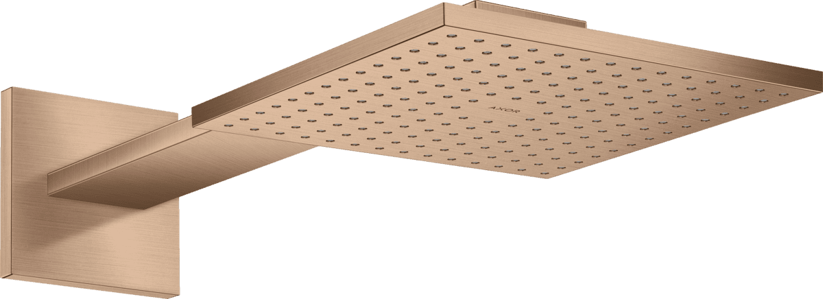 Bild von HANSGROHE AXOR ShowerSolutions Kopfbrause 250/250 1jet mit Brausearm #35306310 - Brushed Red Gold