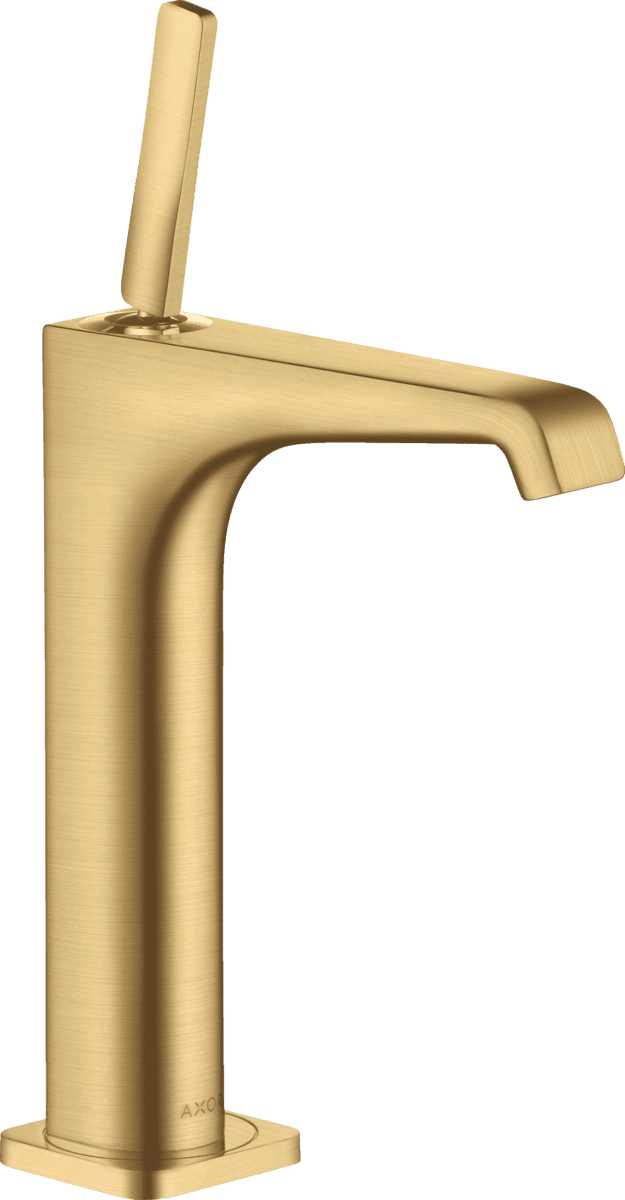 Bild von HANSGROHE AXOR Citterio E Einhebel-Waschtischmischer 190 mit Pingriff für Aufsatzwaschtische mit Ablaufgarnitur #36103250 - Brushed Gold Optic