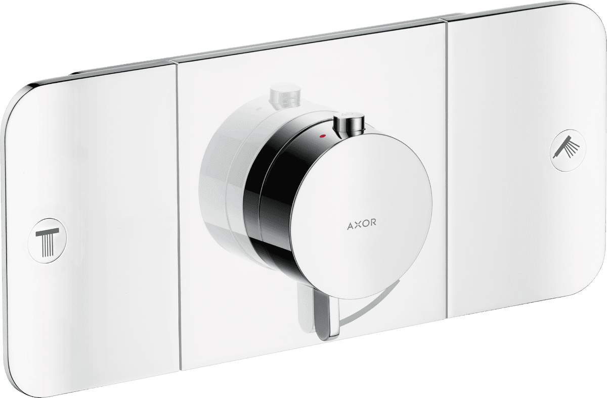 Bild von HANSGROHE AXOR One Thermostatmodul Unterputz für 2 Verbraucher #45712800 - Edelstahl Optic