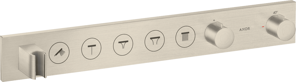Obrázek HANSGROHE Modul termostatu AXOR ShowerSolutions Select 670/90 skrytý pro 5 spotřebičů #18358820 - kartáčovaný nikl