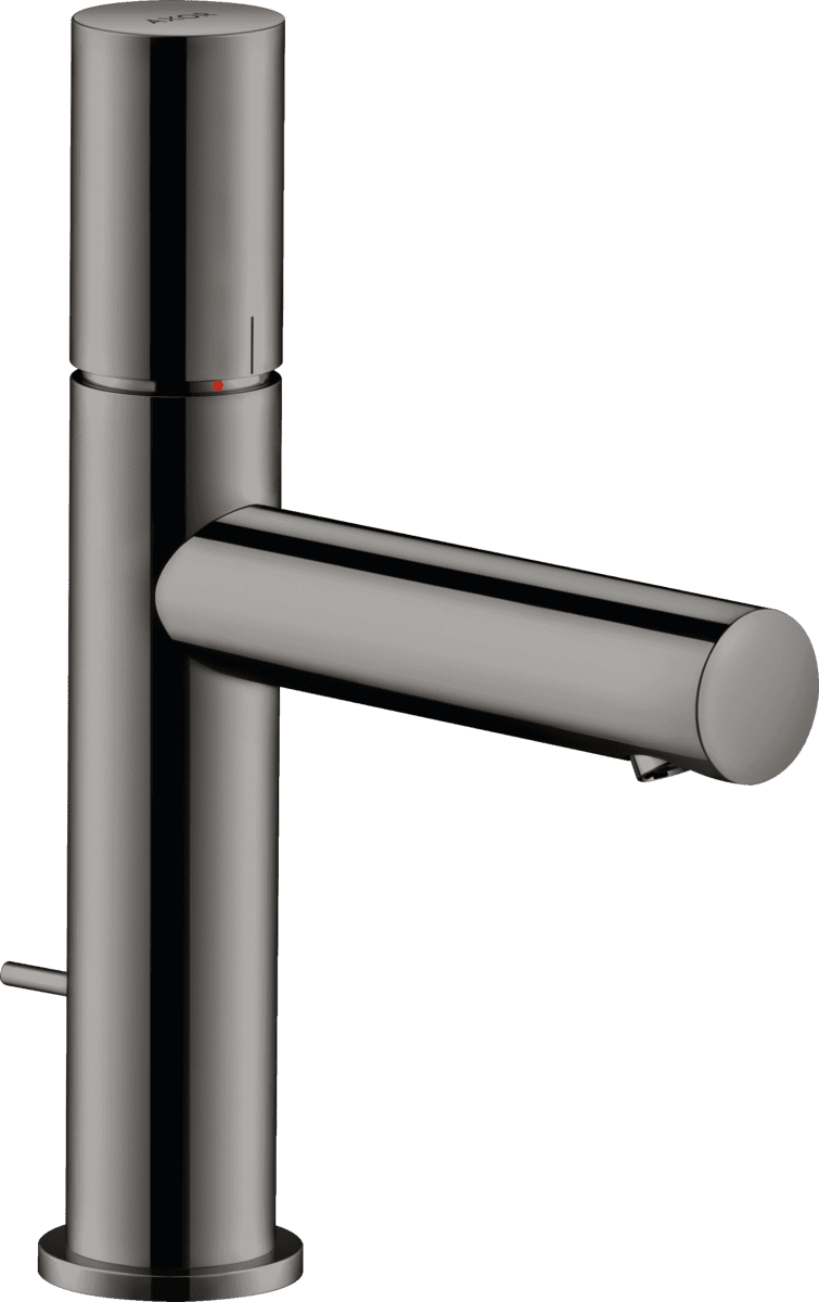 Bild von HANSGROHE AXOR Uno Einhebel-Waschtischmischer 110 mit Zerogriff und Zugstangen-Ablaufgarnitur #45001330 - Polished Black Chrome
