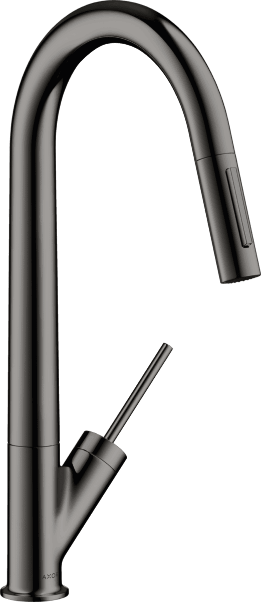 Bild von HANSGROHE AXOR Starck Einhebel-Küchenmischer 270 mit Ausziehbrause EcoSmart #12800330 - Polished Black Chrome