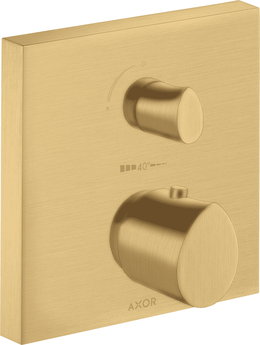 Bild von HANSGROHE AXOR Starck Organic Thermostat Unterputz mit Ab- und Umstellventil #12716250 - Brushed Gold Optic