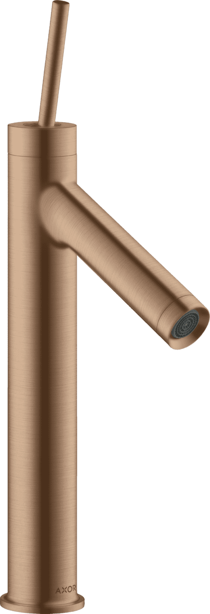 Bild von HANSGROHE AXOR Starck Einhebel-Waschtischmischer 170 mit Pingriff und Ablaufgarnitur #10123310 - Brushed Red Gold