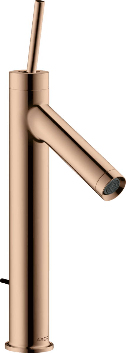 Bild von HANSGROHE AXOR Starck Einhebel-Waschtischmischer 170 mit Pingriff und Ablaufgarnitur #10123300 - Polished Red Gold