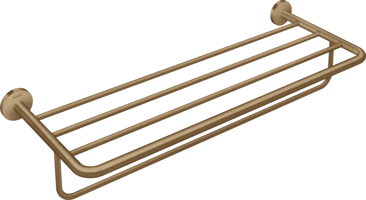 Bild von HANSGROHE AXOR Universal Circular Handtuchablage mit Handtuchhalter #42843140 - Brushed Bronze